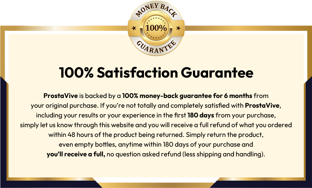 Satisfaction guarantee